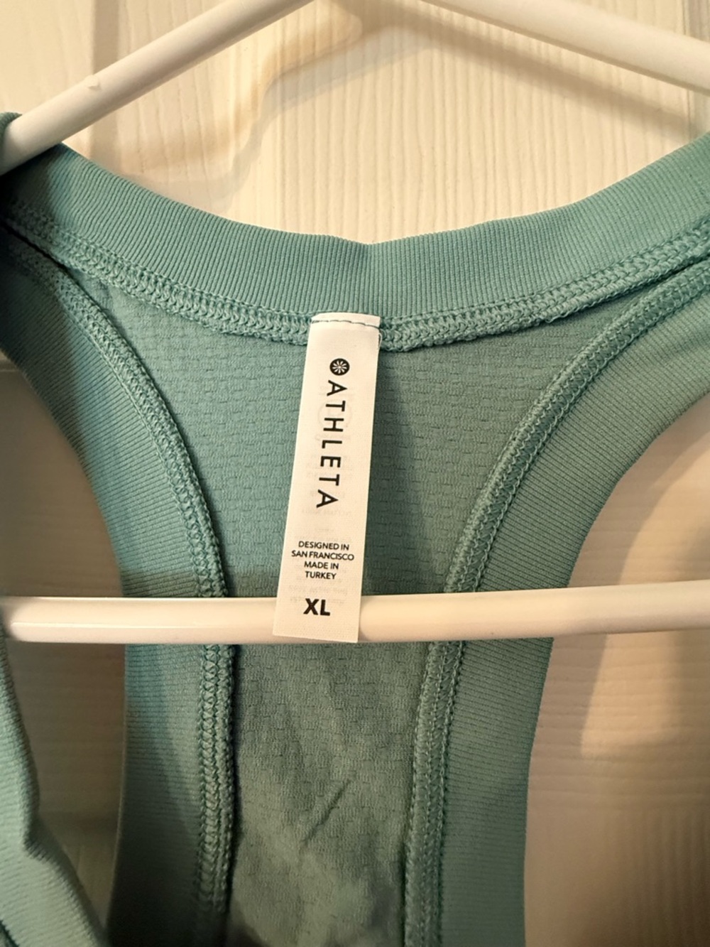 Athleta Women's Teal Momentum Racerback Tank Top - Picture 4 of 4